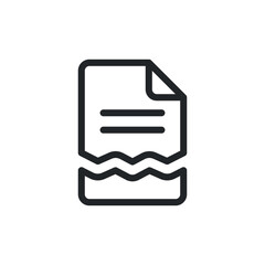 Poster - File documents line icon for web template and app. Vector illustration design on white background. EPS 10