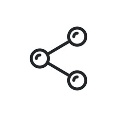 Poster - Share line icon for web template and app. Vector illustration design on white background. EPS 10
