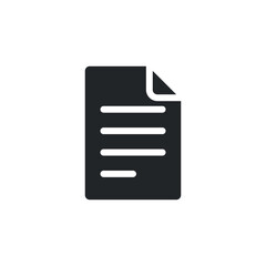Poster - File document glyph icon for web template and app. Vector illustration. design on white background. EPS 10