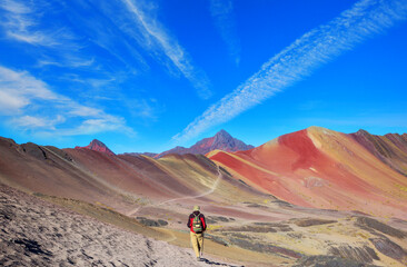 Canvas Print - Rainbow mountain