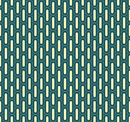 Wall Mural - seamless green geometric vertical rounded bold line pattern