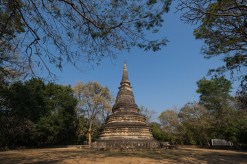 Bricks Pagoda in the Wood