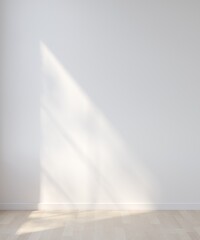 Poster - minimal interior mock up scene. empty space wall and floor for text, products, presentation.