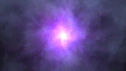 Wall Mural - cosmos star ray light space particle nebula