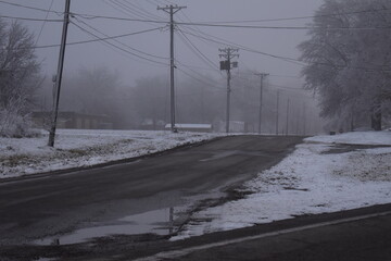 Poster - Snowy Street