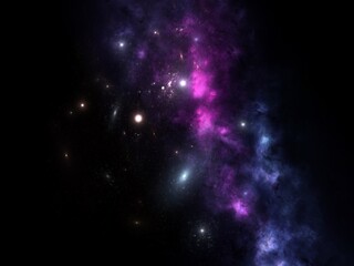 Wall Mural - black hole, science fiction wallpaper. beauty of deep space. colorful graphics for background, like 