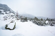 Snowing winter landscape in Tatra mountains, Slovakia