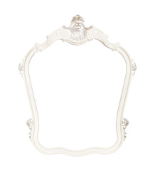 Wall Mural - vintage classical white frame. Frame for mirror