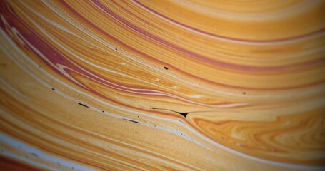 Macro shot: Surface of the soap film and the movement of rainbow streaks due to diffraction and interference of light. 4k. Slow motion