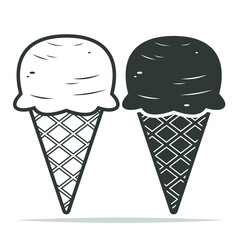 Wall Mural - Ice cream transparent icon vector isolated