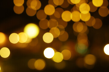 abstract background of blurred lights with bokeh effect