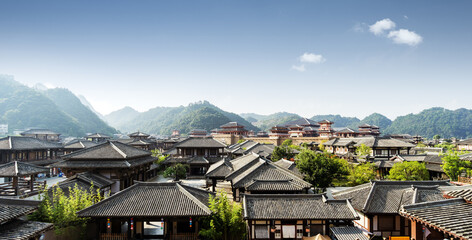 Qin and Han ancient city park, Guizhou, China.