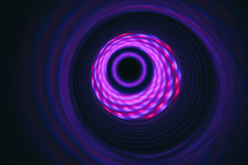 Aufkleber - Beautiful Abstract swirl tunnel with violet light on a background pattern textured for design.
