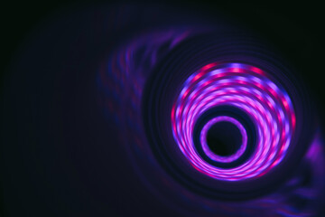 Aufkleber - Beautiful Abstract swirl tunnel with violet light on a background pattern textured for design.