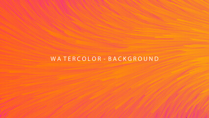 Poster - abstract orange background , watercolor background