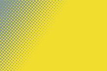 Ultimate Gray Yellow Dotted Texture Background. Contrast Vector Halftone. Retro Comic Effect Overlay. Rough Dotted Gradient Pattern On Transparent Backdrop. Shading Halftone Texture For Graphic Design