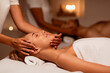 © Prostock-studio - Woman Receiving Face Massage During Couples Therapy Lying In Spa