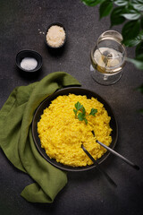 Wall Mural - Traditional Italian risotto with saffron