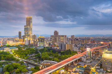 Wall Mural - Osaka, Japan cityscape