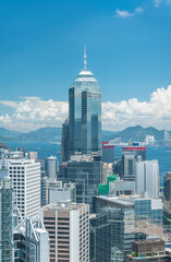Poster - High rise office building in downtown of Hong Kong city