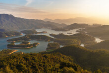 Idyllic Landscape Of Tai Lam Chung Reservoir In Hong Kong