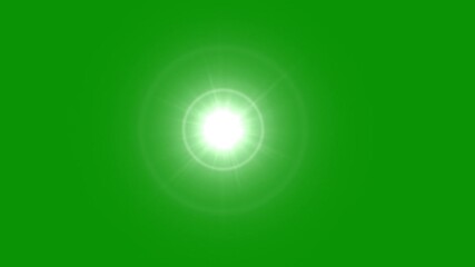 Wall Mural - Shining star motion graphics with green screen background
