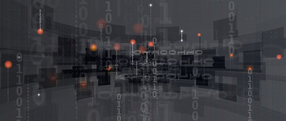 Technology data background, idea of global business solution