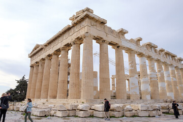 Wall Mural - Athens - December 2019: view of Parthenon