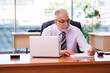 © Elnur - Old businessman employee working in the office