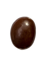 Poster - oblong chocolate dragee isolated on white background