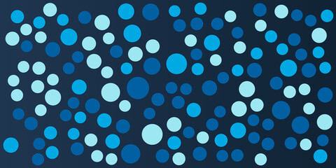 Fototapete - Digital technology wave. Futuristic blue vector illustration. Big data. Low poly shape dots. Polka dot abstract background with copy space for text