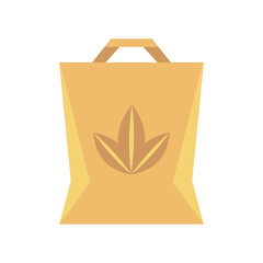 Poster - organic food ecology paper bag for shopping