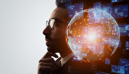 Poster - テクノロジーイメージ　AI　人工知能　デジタルトランスフォーメーション
