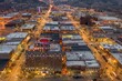 © Jacob - Aerial View of Christmas Lights in Rapid City, South Dakota at Dusk