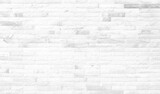 Fototapeta Desenie - White grunge brick wall texture background for stone tile block painted in grey light color wallpaper modern interior and exterior and room backdrop design
