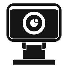 Sticker - Web camera icon. Simple illustration of web camera vector icon for web design isolated on white background