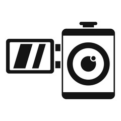 Poster - home video camera icon. simple illustration of home video camera vector icon for web design isolated