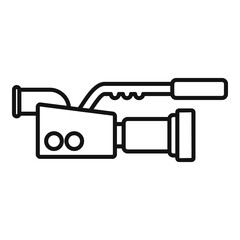 Poster - video camera icon. outline video camera vector icon for web design isolated on white background