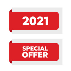Wall Mural - banner special offer. special offer grunge red