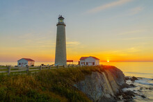 Sunrise In The Cap-des-Rosiers Lighthouse