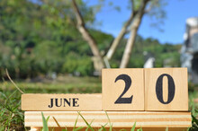 June 20, Cover Natural Background For Your Business.