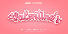 Valentine's Text Style Effect Editable