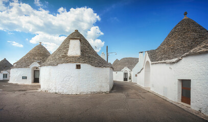 Wall Mural - Trulli of Alberobello typical homes. Apulia, Italy.