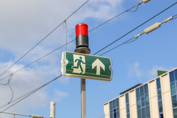 stop sign of the sky