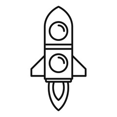 Poster - product manager start rocket icon. outline product manager start rocket vector icon for web design i