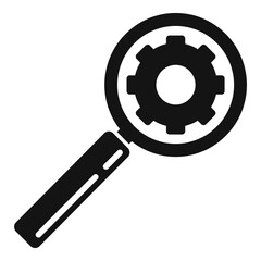 Aufkleber - Search links engine icon. Simple illustration of search links engine vector icon for web design isolated on white background