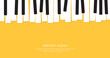 Piano background and keys of piano concept. Vector