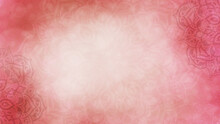 Bright Coral/salmon Pink Mandala Background Frame