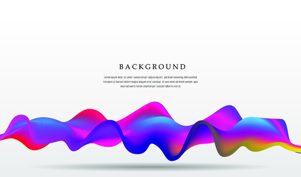 3d full color trendy background