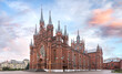 The Cathedral of the Immaculate Conception of the Holy Virgin Mary in Moscow, Russia, a neo-Gothic Catholic Church.